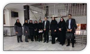 بازدید میدانی مدیریت منابع انسانی دانشگاه از شبکه بهداشت و درمان بناب
